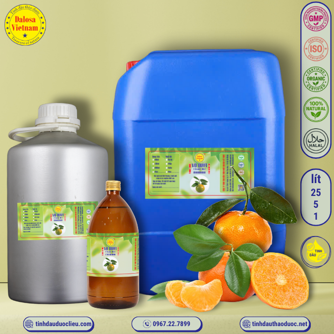 Tinh Dầu Vỏ Quýt - Trần Bì - Mandarin Essential Oil 1 lít