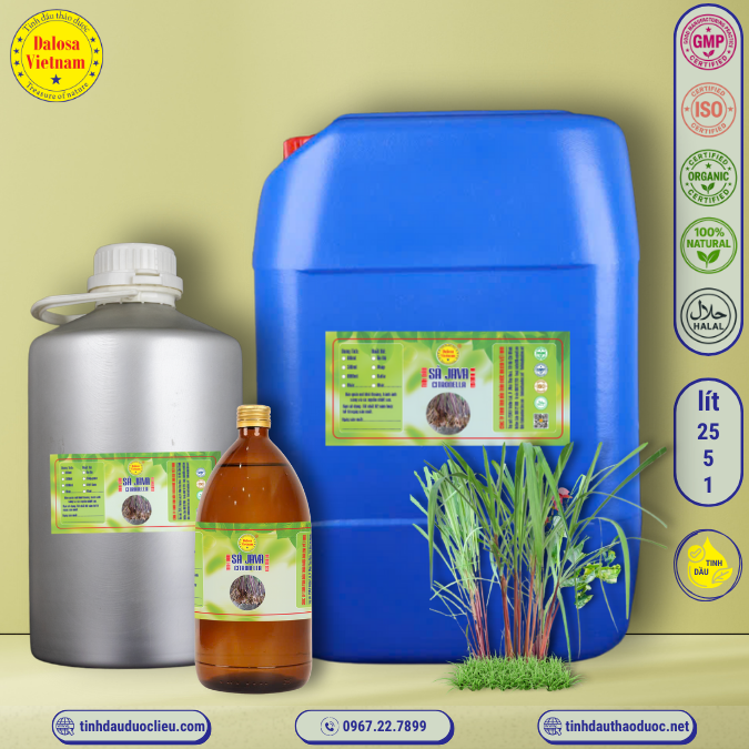 Tinh Dầu Sả Java - Citronella Essential Oil 1 lít