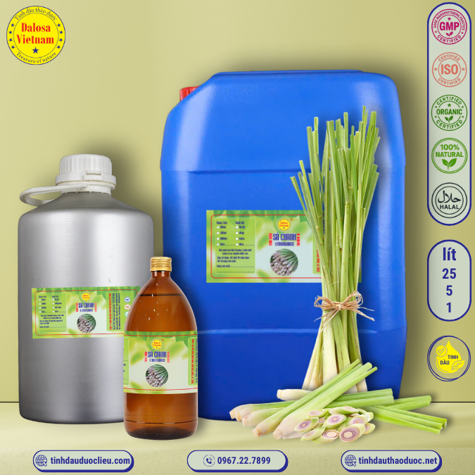 Tinh Dầu Sả Chanh - Lemongrass Essential Oil 1 lít