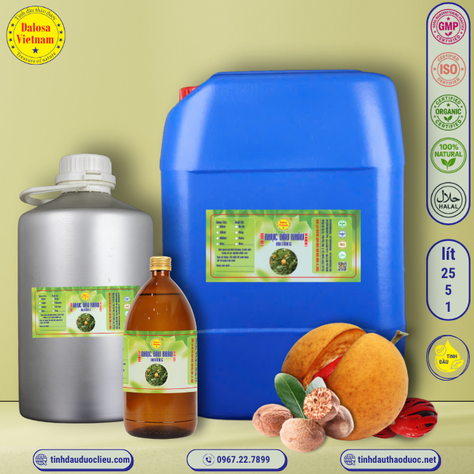 Tinh Dầu Nhục Đậu Khấu - Nutmeg Essential Oil 1 lít