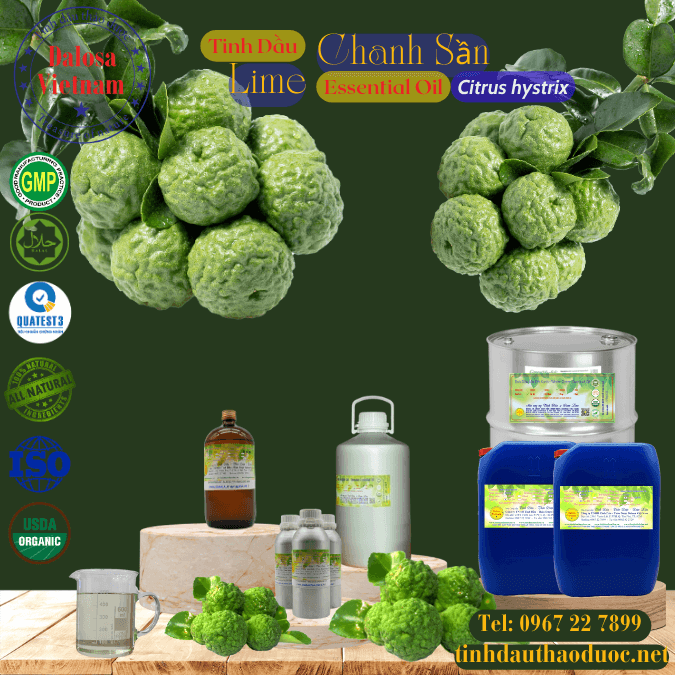 Tinh Dầu Chanh Sần - Lime Essential Oil 1 lít