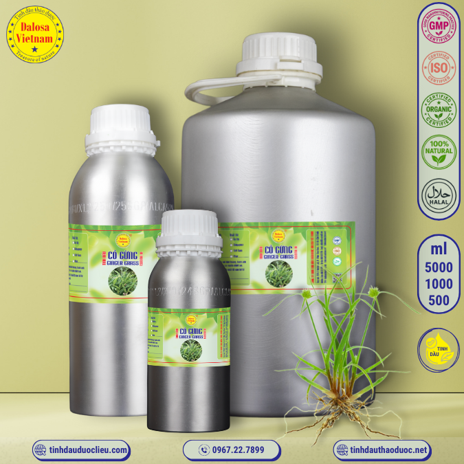Tinh Dầu Cỏ Gừng - Ginger Grass Essential Oil 1 lít