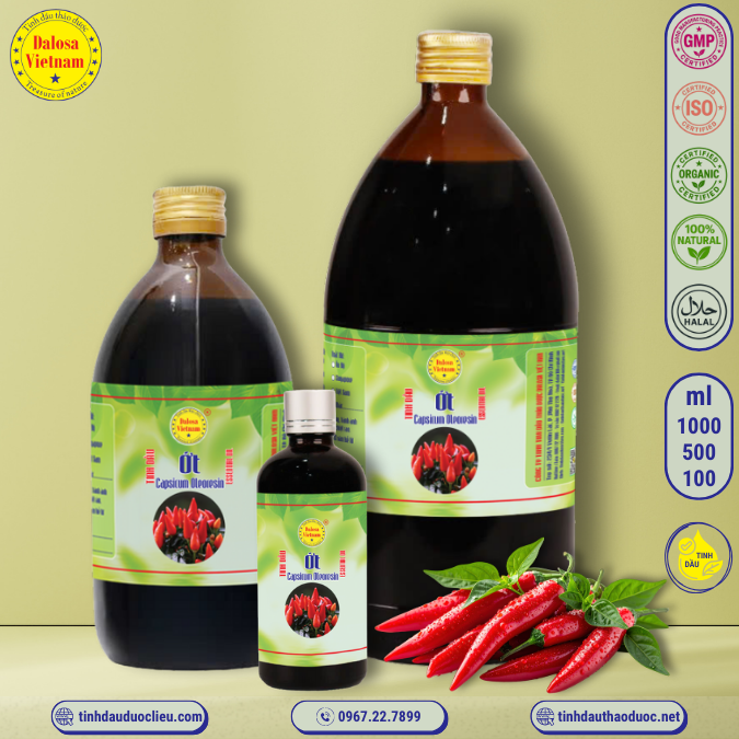 Tinh Dầu Ớt - Capsicum Essential Oil 1 lít