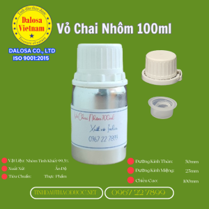 Vỏ Chai Nhôm Aluminum 100ml