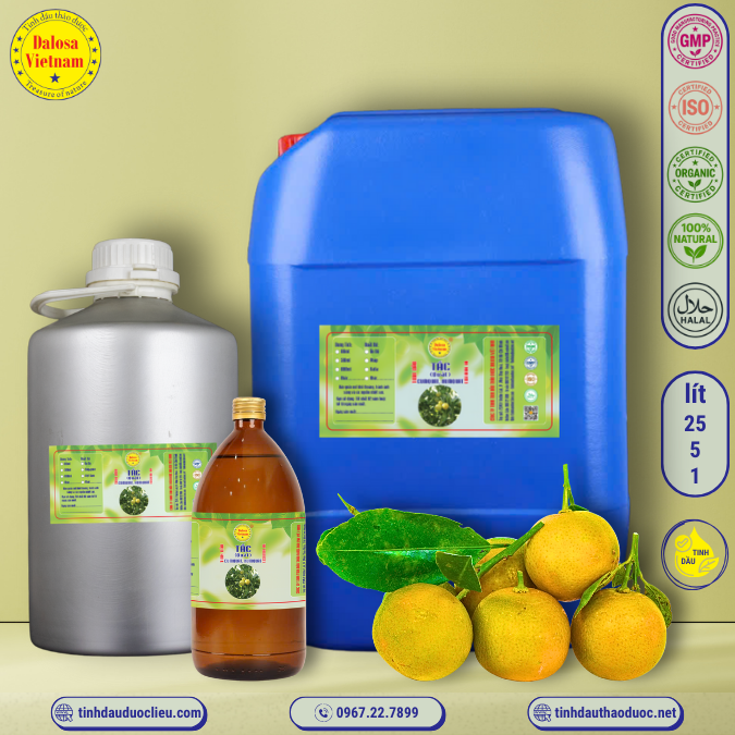 Tinh Dấu Tắc - Quất - Kumquat Essential Oil 1 lít