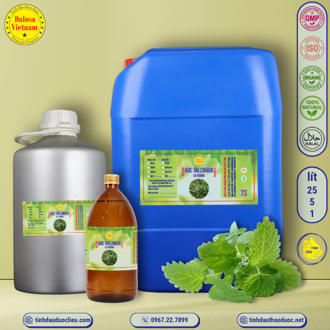 Tinh Dầu Bạc Hà Chanh - Citrata Essential Oil 1 Lít