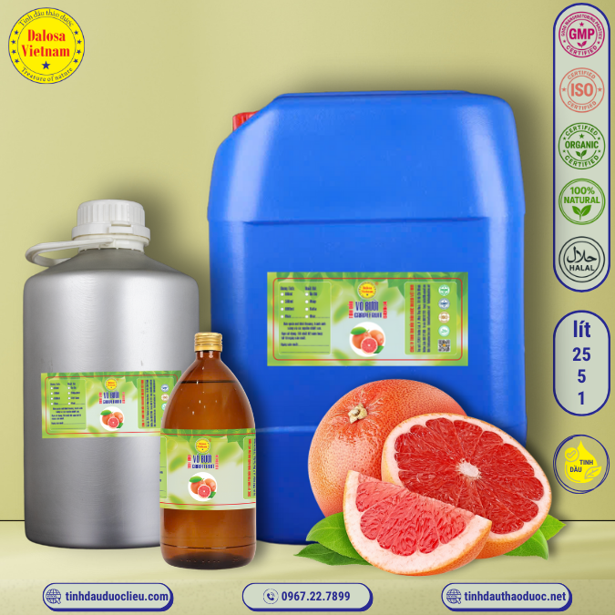 Tinh Dầu Vỏ Bưởi - Grapefruit Essential Oil 1 lít